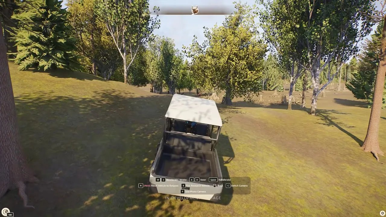 Planet Zoo 2 wildlife reserves Exit Research Vehicle control while approaching red deer