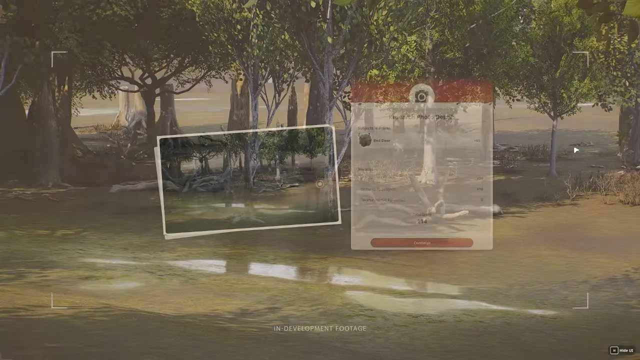 Planet Zoo 2 wildlife reserves Research Photo Details identifying a photographed red deer